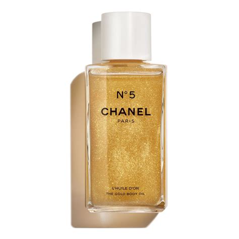 chanel n5 gold body oil